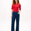 Slim Fit Half-Sleeve Tipped Polo