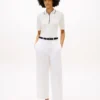 Slim Fit Half-Sleeve Tipped Polo