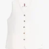 Slim Fit Linen-Blend Vest