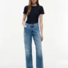 Slim Fit Pointelle Crewneck T-Shirt