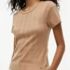 Slim Fit Pointelle Crewneck T-Shirt