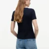 Slim Fit Pointelle Crewneck T-Shirt