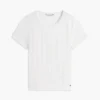 Slim Fit Pointelle Crewneck T-Shirt