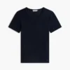 Slim Fit Pointelle Crewneck T-Shirt