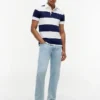 Slim Fit Rugby Stripe Polo