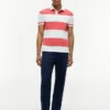 Slim Fit Rugby Stripe Polo
