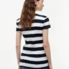 Slim Fit Rugby Stripe Zip Polo