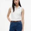 Slim Fit Sleeveless Script Monogram Polo Slim Fit Sleeveless Script Monogram Polo