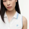 Slim Fit Sleeveless Script Monogram Polo Slim Fit Sleeveless Script Monogram Polo
