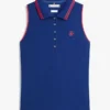 Slim Fit Sleeveless Script Monogram Polo Slim Fit Sleeveless Script Monogram Polo