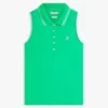 Slim Fit Sleeveless Script Monogram Polo Slim Fit Sleeveless Script Monogram Polo
