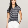Slim Fit Stripe Stretch Cotton Polo