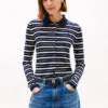 Slim Fit Wool-Silk Blend Polo Cardigan