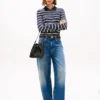 Slim Fit Wool-Silk Blend Polo Cardigan