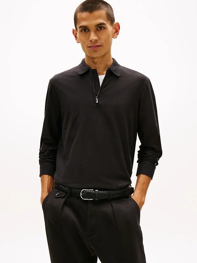 Smooth Cotton Performance Zip Polo Smooth Cotton Performance Zip Polo