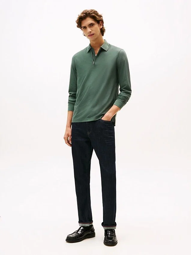 Smooth Cotton Performance Zip Polo Smooth Cotton Performance Zip Polo