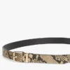 Snake-Embossed Leather Belt Snake-Embossed Leather Belt