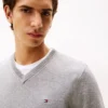 Solid Logo V-Neck Sweater