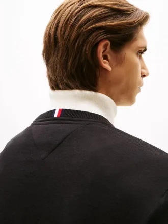 Solid Logo V-Neck Sweater