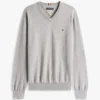 Solid Logo V-Neck Sweater