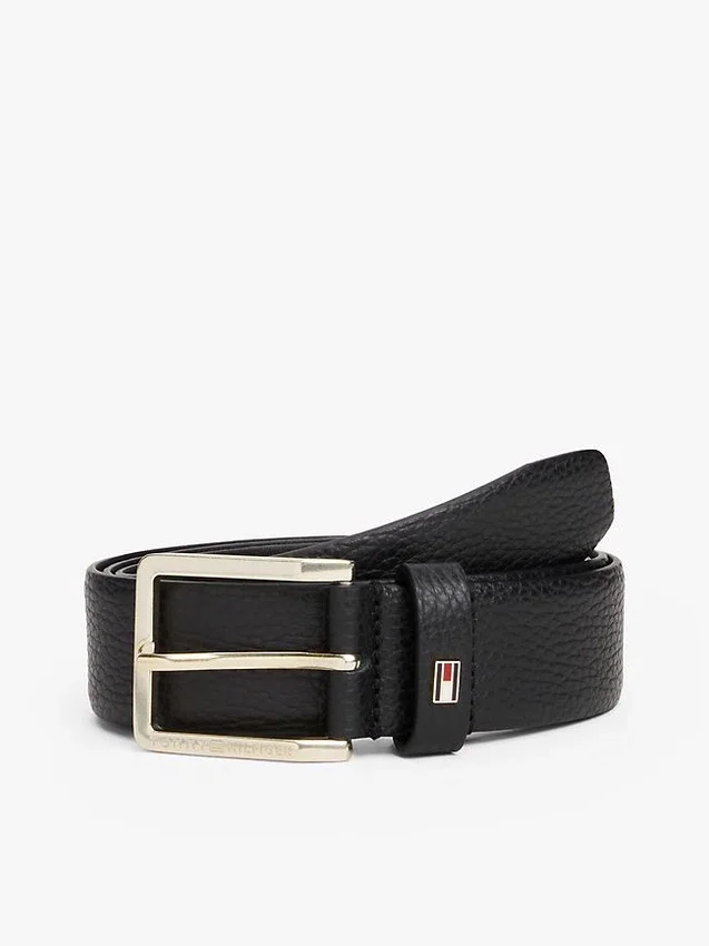 Square-Buckle Pebbled Leather Belt Square-Buckle Pebbled Leather Belt