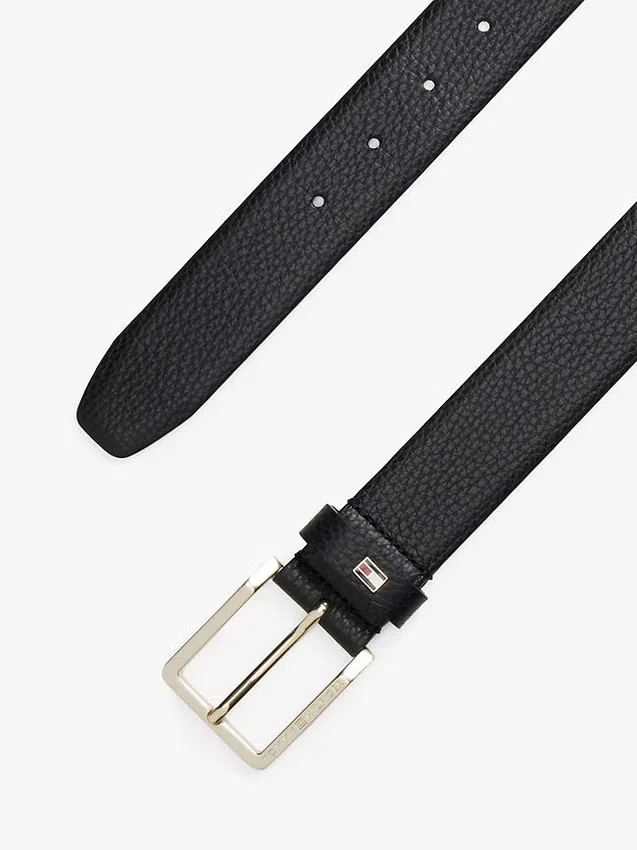 Square-Buckle Pebbled Leather Belt Square-Buckle Pebbled Leather Belt