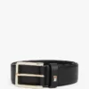Square-Buckle Pebbled Leather Belt Square-Buckle Pebbled Leather Belt