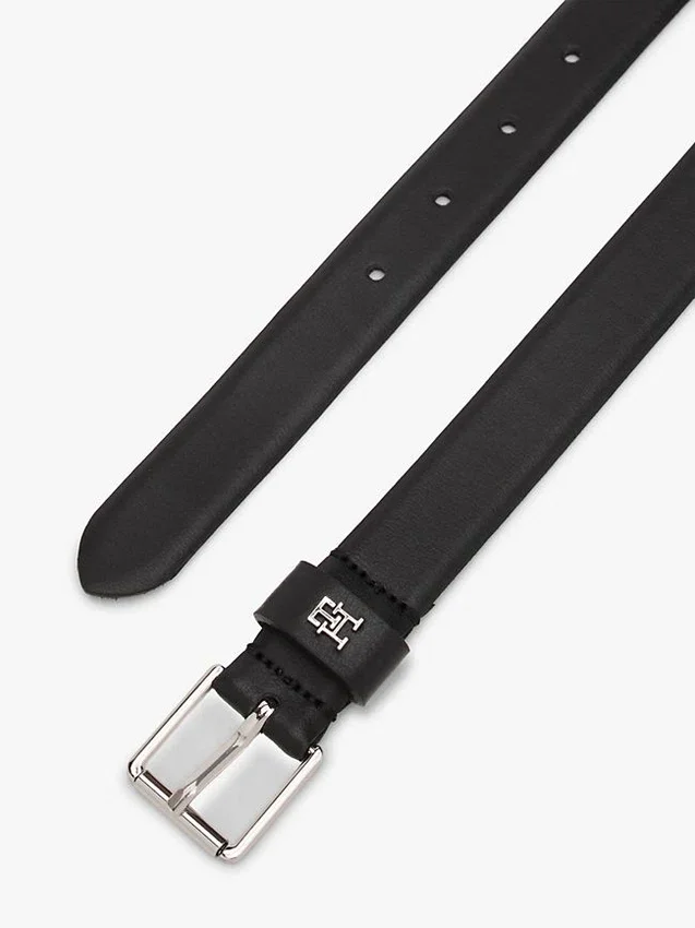 Square Buckle Slim Leather Belt Square Buckle Slim Leather Belt
