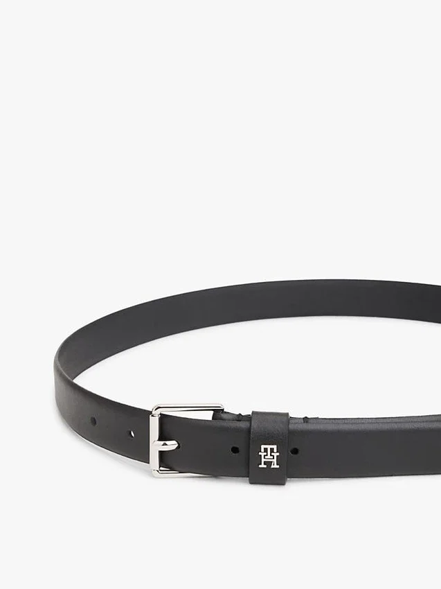 Square Buckle Slim Leather Belt Square Buckle Slim Leather Belt