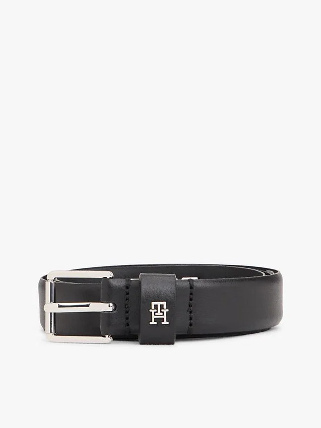 Square Buckle Slim Leather Belt Square Buckle Slim Leather Belt