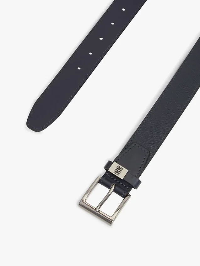 Square Buckle Textured Leather Belt Square Buckle Textured Leather Belt