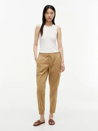 Stretch-Cotton Cargo Jogger