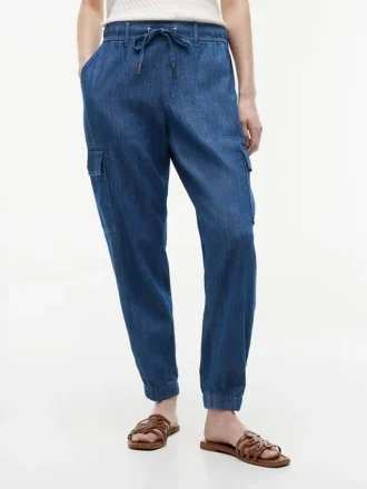 Stretch-Cotton Cargo Jogger