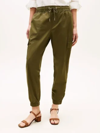 Stretch-Cotton Cargo Jogger