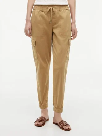 Stretch-Cotton Cargo Jogger