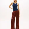 Stretch Satin Pull-On Wide-Leg Pant Stretch Satin Pull-On Wide-Leg Pant