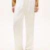 Stretch Satin Pull-On Wide-Leg Pant Stretch Satin Pull-On Wide-Leg Pant