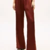 Stretch Satin Pull-On Wide-Leg Pant Stretch Satin Pull-On Wide-Leg Pant