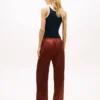 Stretch Satin Pull-On Wide-Leg Pant Stretch Satin Pull-On Wide-Leg Pant