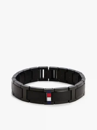 Stripe Accent Flat-Link Bracelet