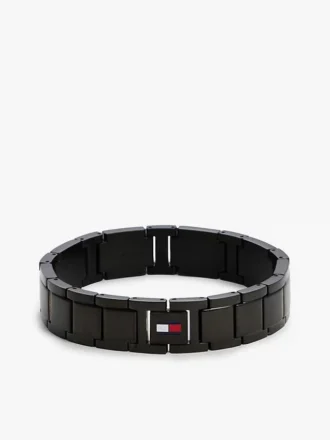 Stripe Accent Flat-Link Bracelet