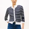 Stripe Cable Knit Cardigan Stripe Cable Knit Cardigan