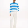 Stripe Cable Knit Sweater Stripe Cable Knit Sweater