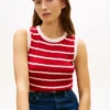 Stripe Cable Knit Sweater Vest Stripe Cable Knit Sweater Vest