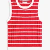 Stripe Cable Knit Sweater Vest Stripe Cable Knit Sweater Vest
