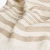 Stripe Cotton-Linen Blend Scarf