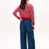 Stripe Gold-Button Boatneck Sweatshirt Stripe Gold-Button Boatneck Sweatshirt