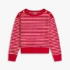 Stripe Gold-Button Boatneck Sweatshirt Stripe Gold-Button Boatneck Sweatshirt