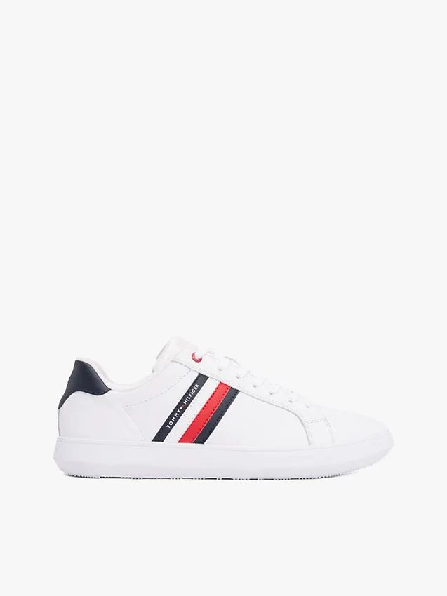 Stripe Leather Cupsole Sneaker Stripe Leather Cupsole Sneaker