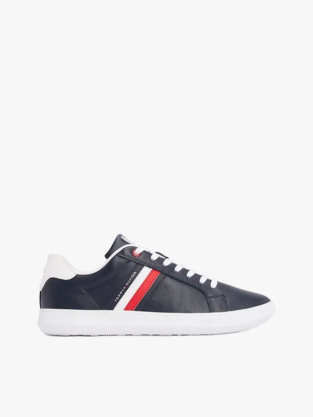 Stripe Leather Cupsole Sneaker Stripe Leather Cupsole Sneaker